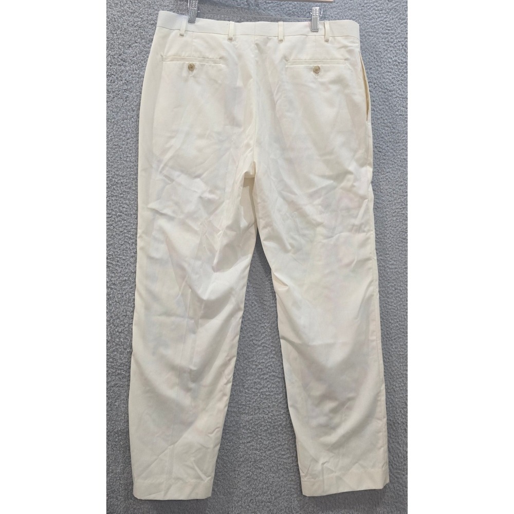 Ralph Lauren Vintage Custom Graffiti Art Spray Paint Pants 38x32 Cream - Picture 3 of 10
